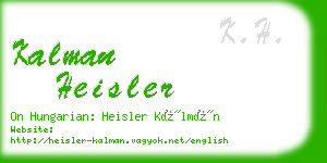 kalman heisler business card